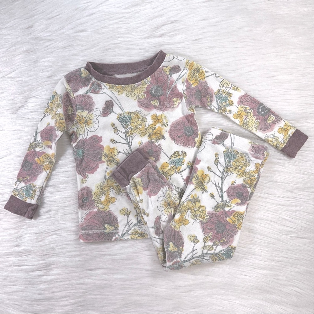 Burt’s Bees Baby floral pajama set, size 12 months